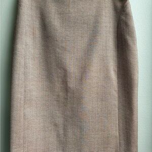 Brown Textured Skirt